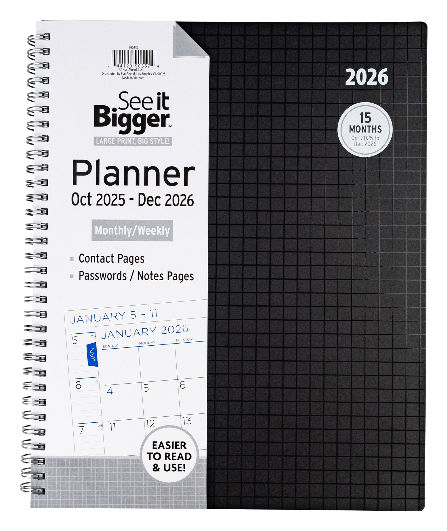 Large Monthly/Weekly Planner