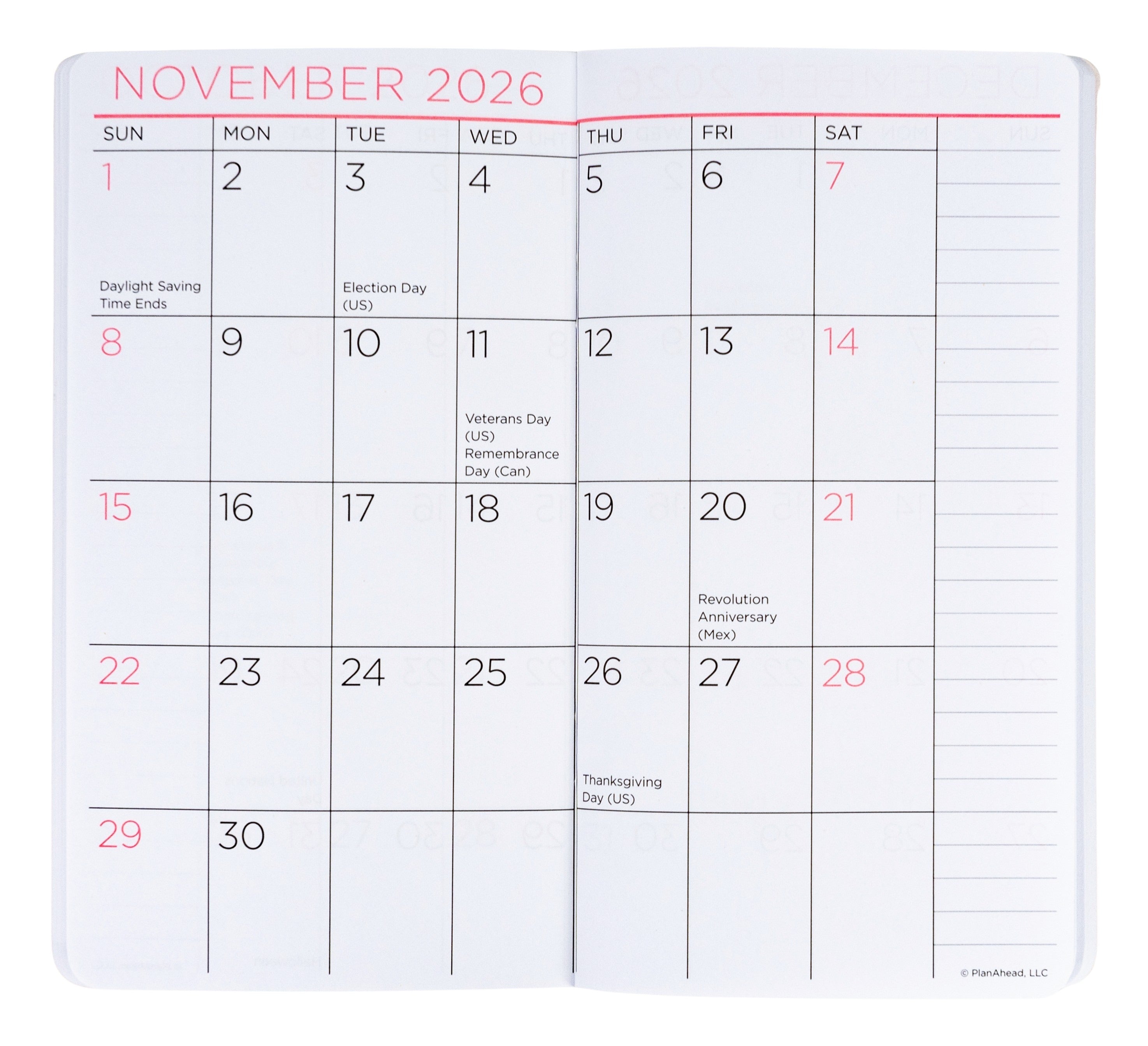Inside of See It Bigger pocket planner