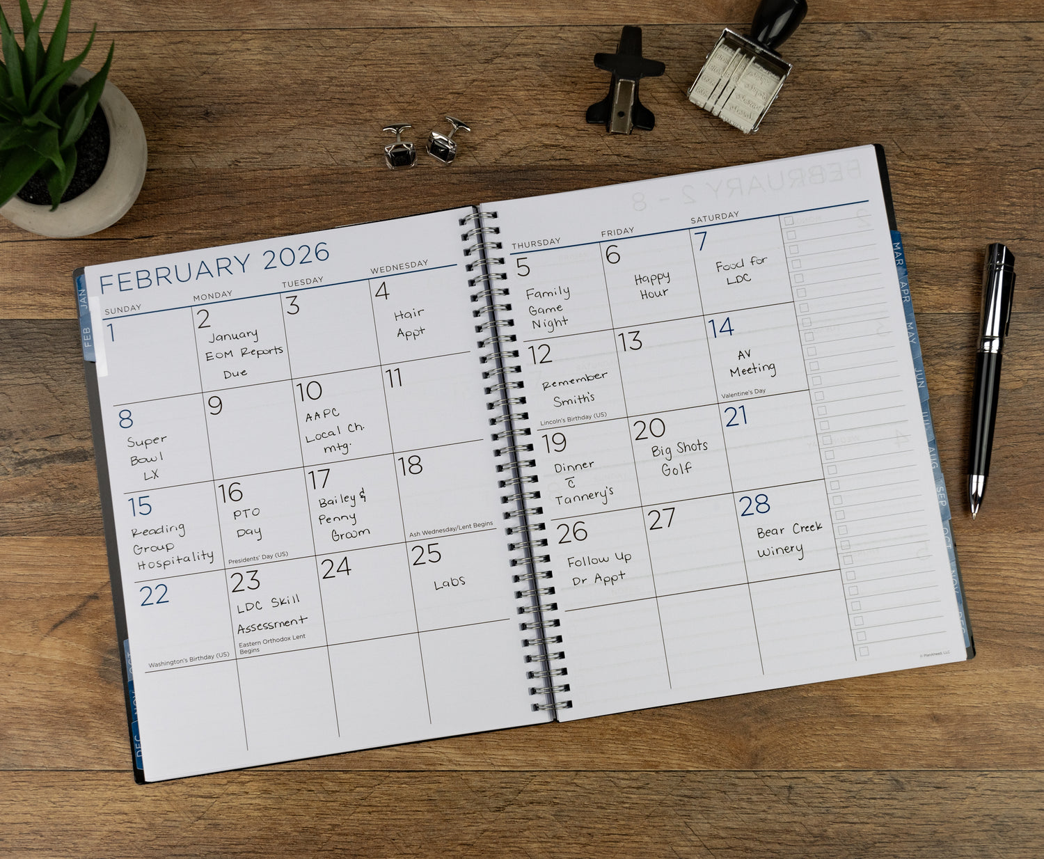 Large Monthly/Weekly Planner