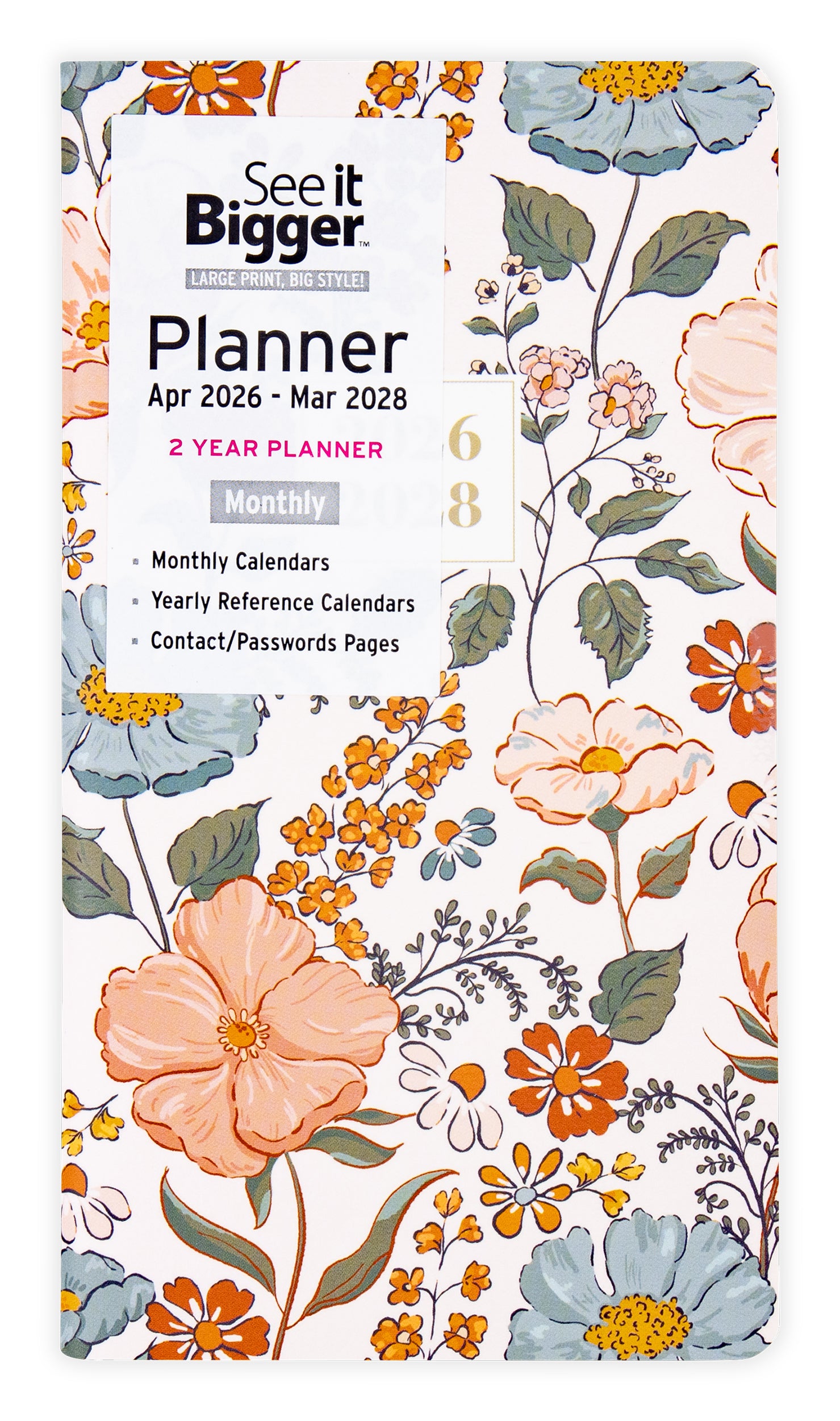 Floral pocket size planner cover with &