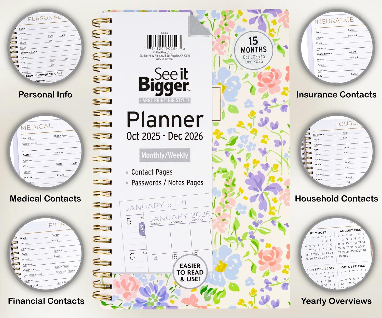 Medium Monthly/Weekly Planner