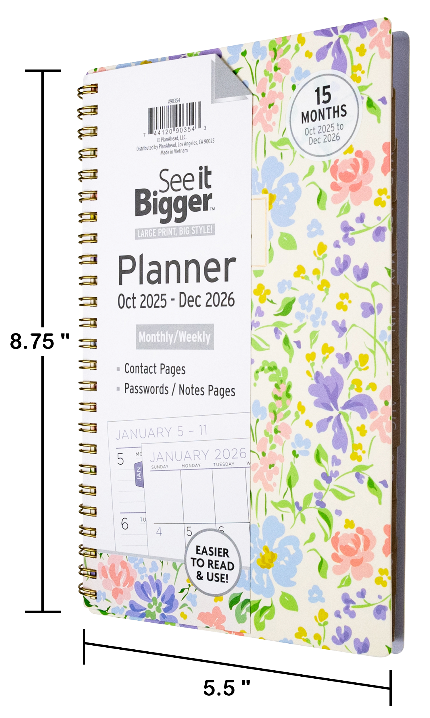 Medium Monthly/Weekly Planner