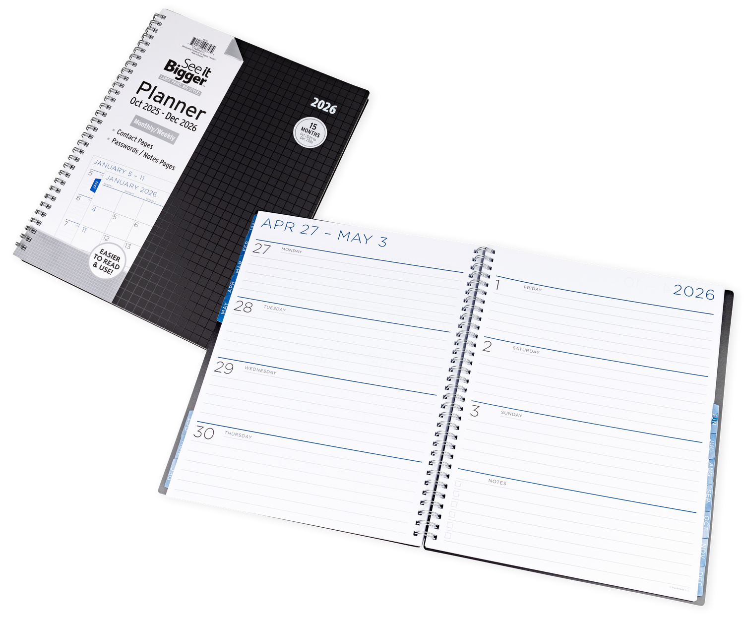 Large Monthly/Weekly Planner