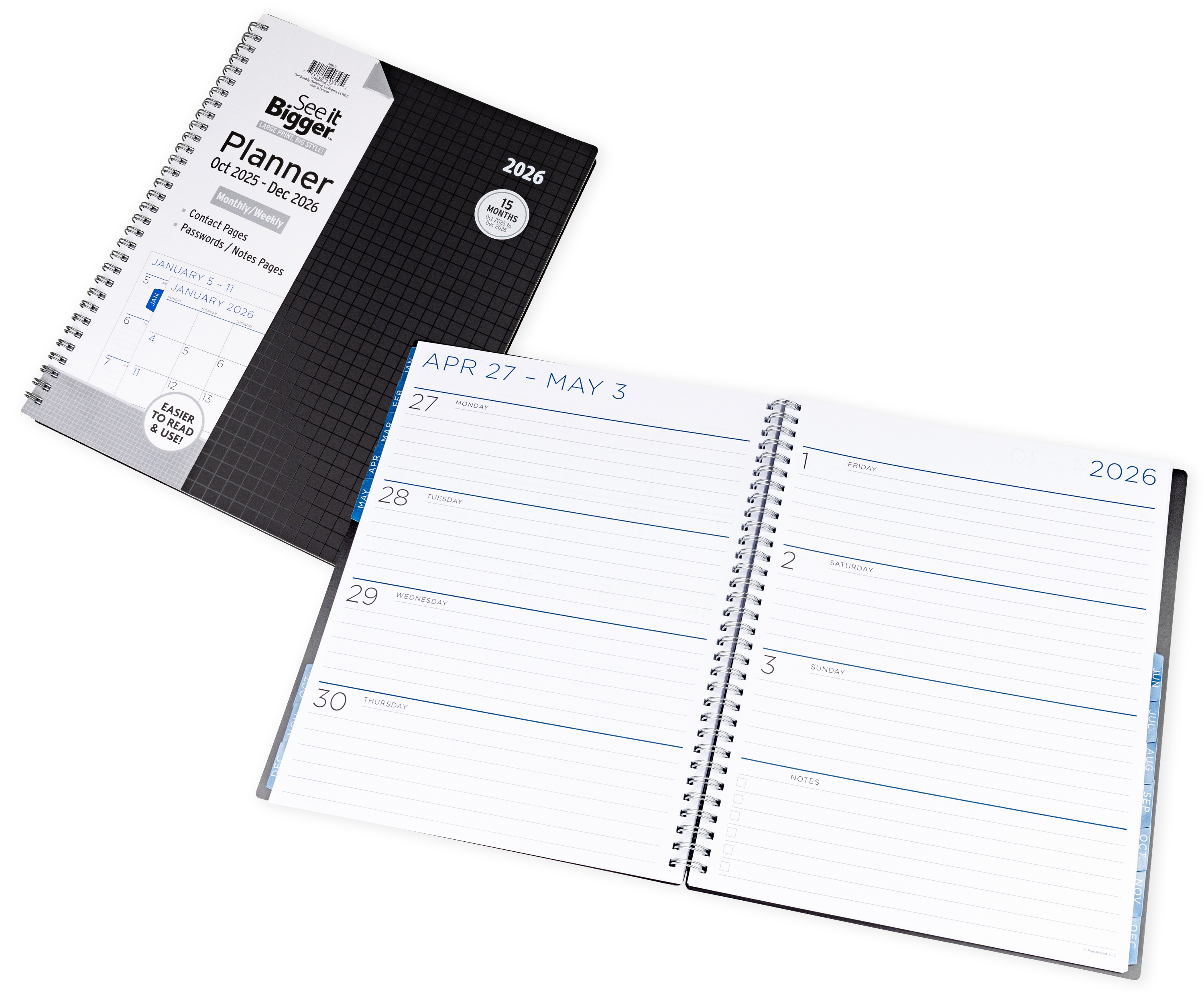 Large Monthly/Weekly Planner