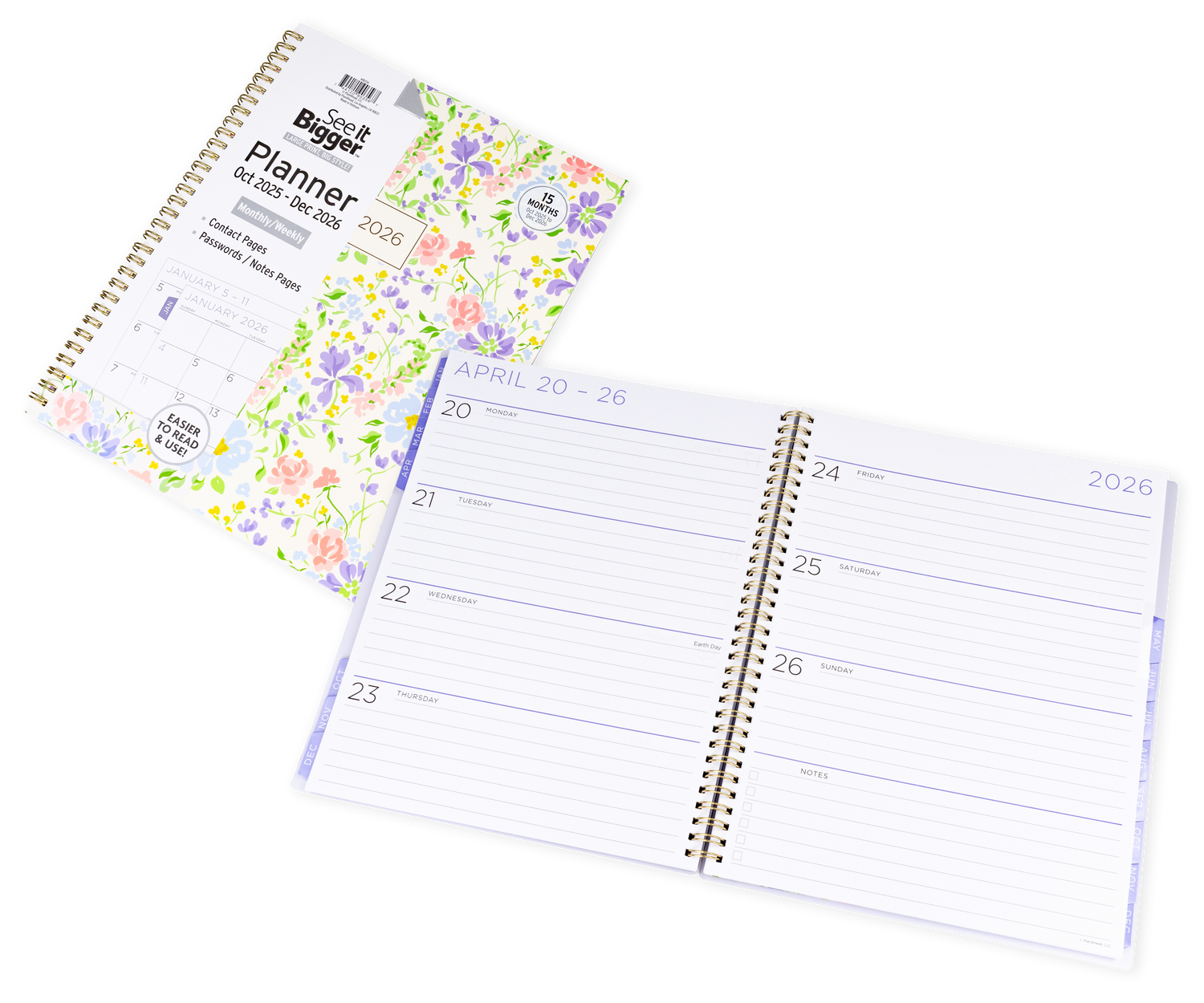 Large Monthly/Weekly Planner