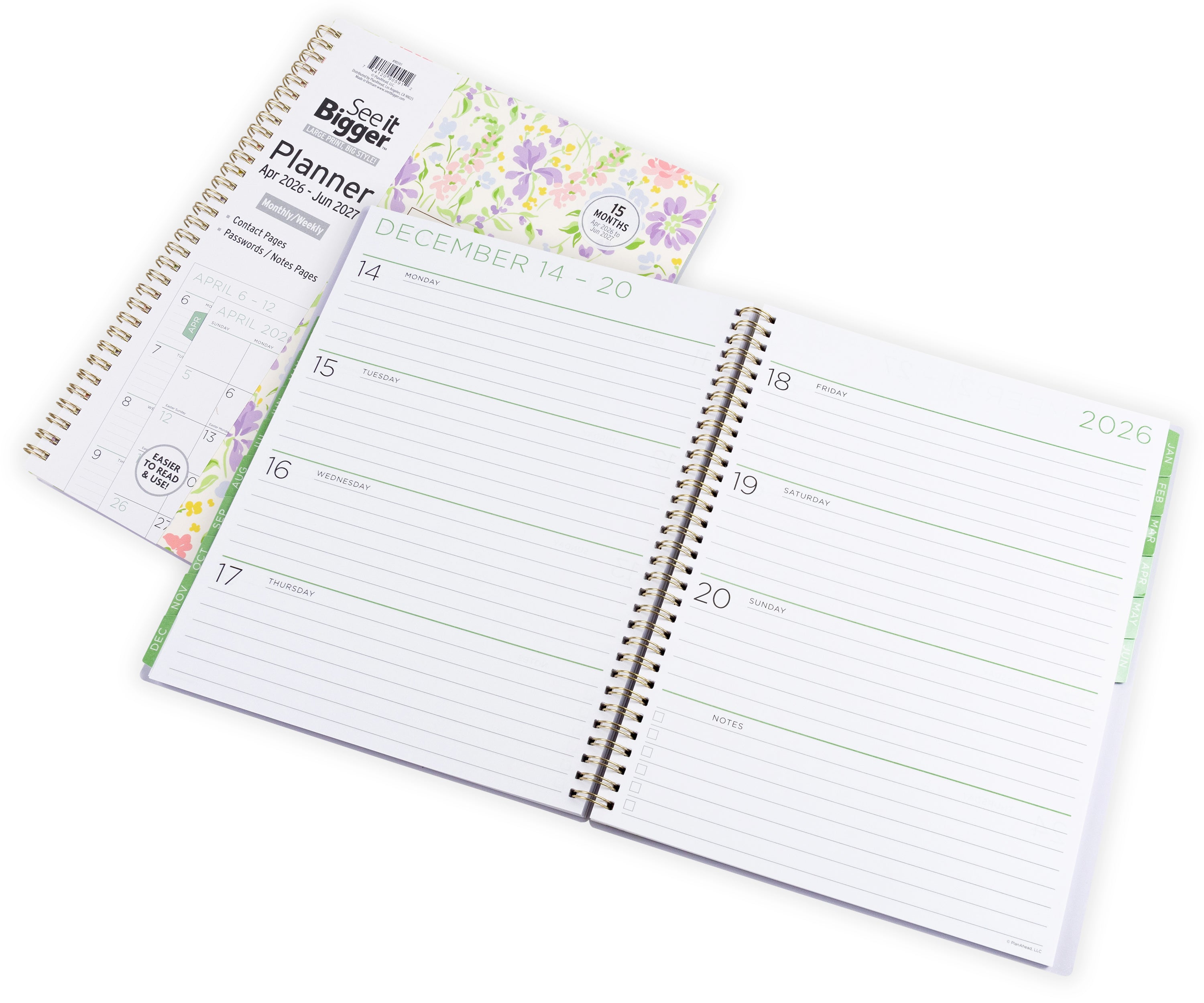 Large Monthly/Weekly Fashion Planner