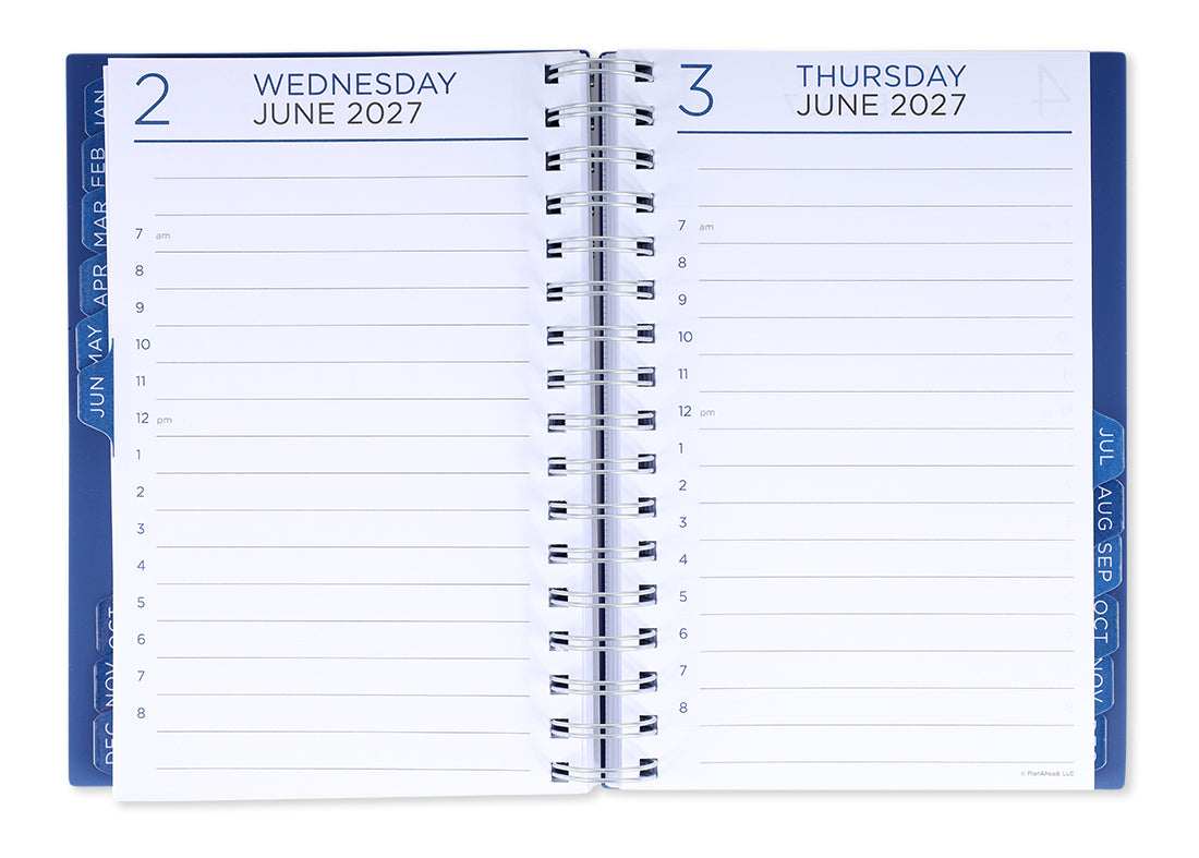 Medium Navy Daily Planner (Oct26-Dec27)