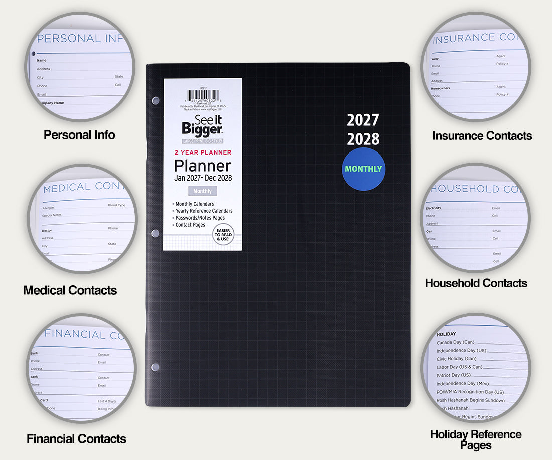 2027-2028 planner with info demographics