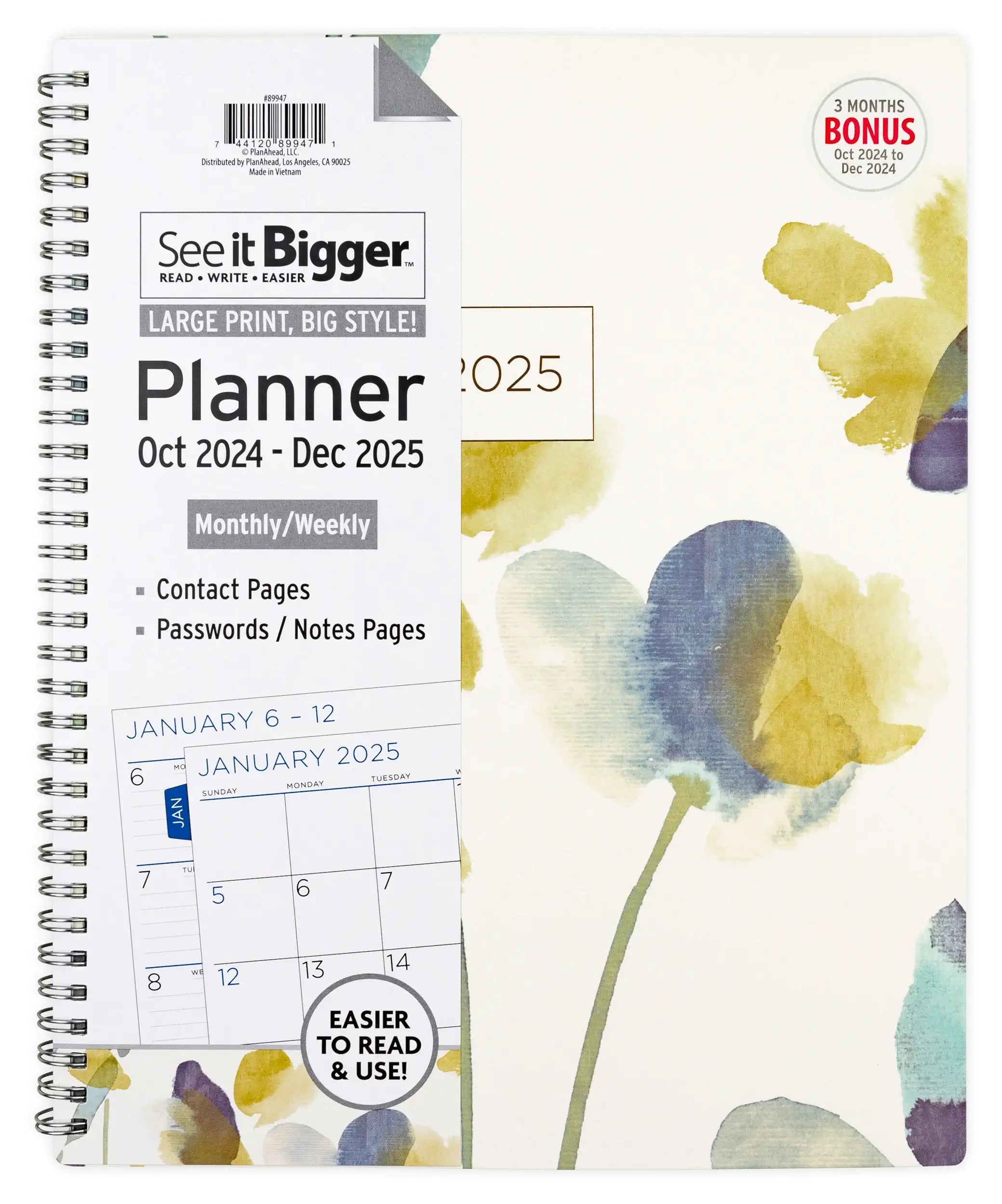 Large Monthly/Weekly Planner