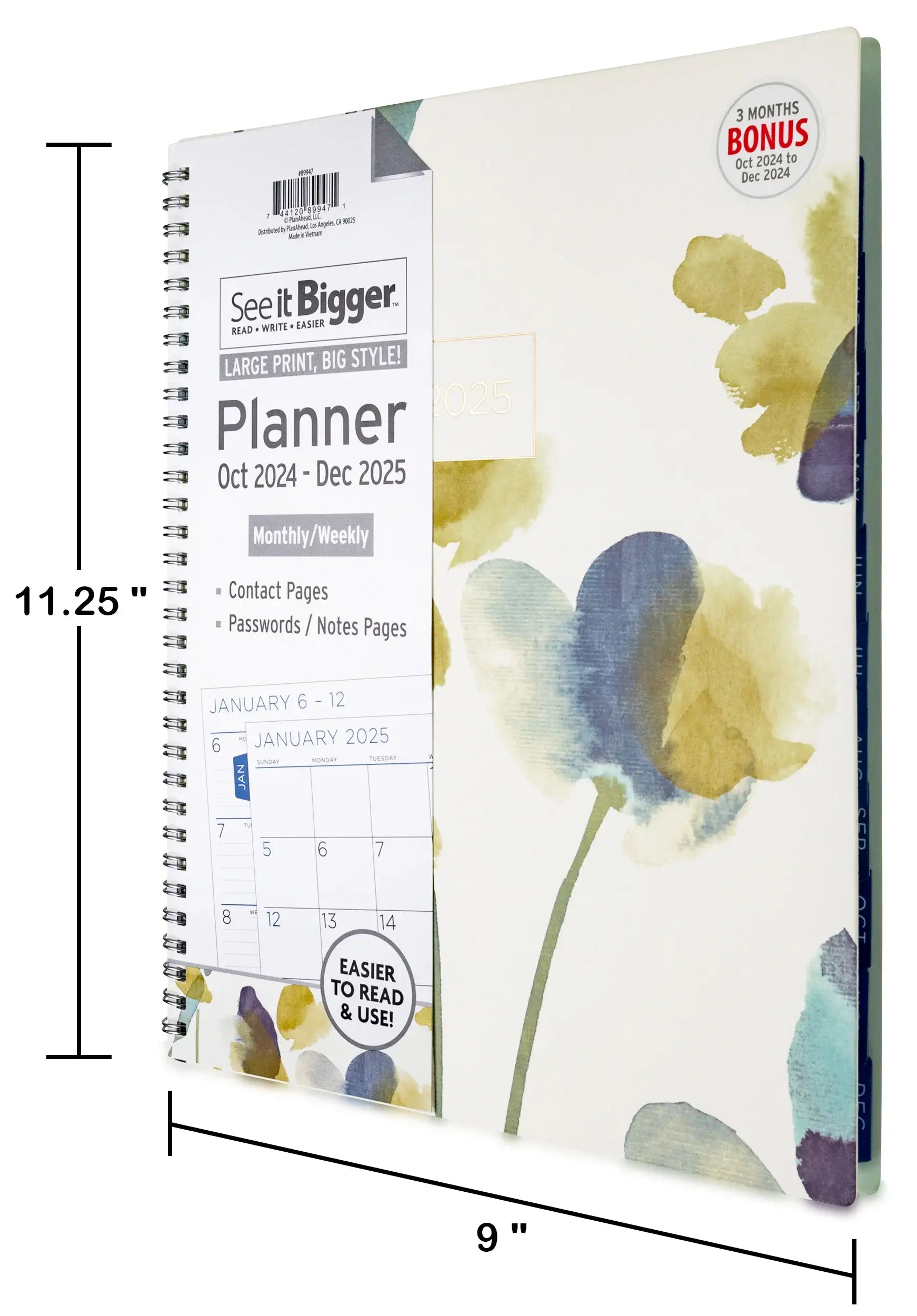 Large Monthly/Weekly Planner