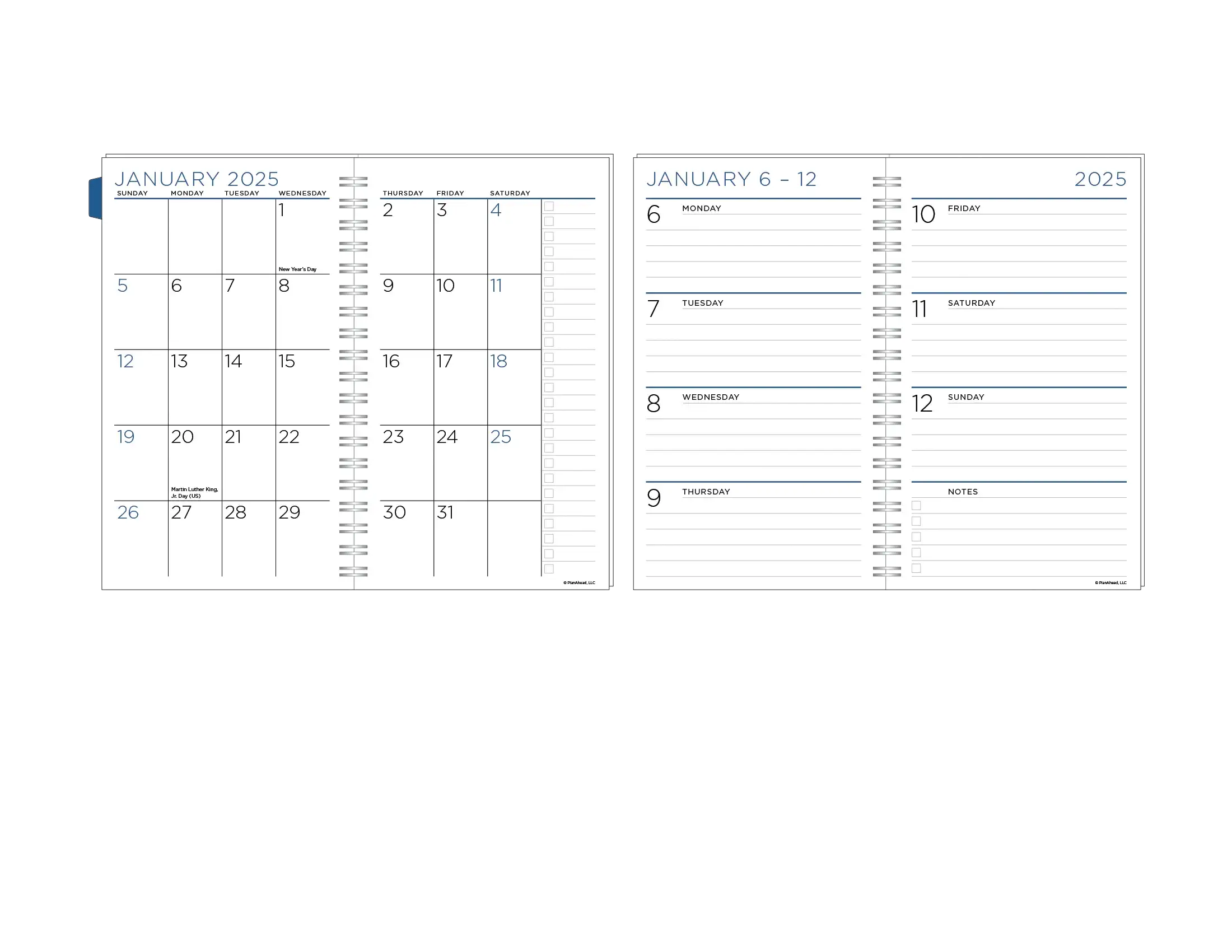 Medium Monthly/Weekly Planner