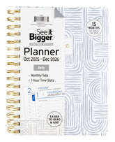 See It Bigger white daily planner 2026