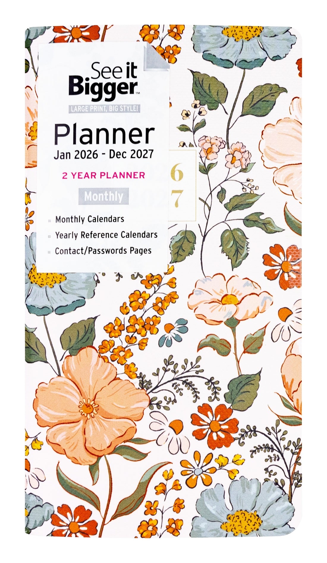 Floral pocket planner from See It Bigger