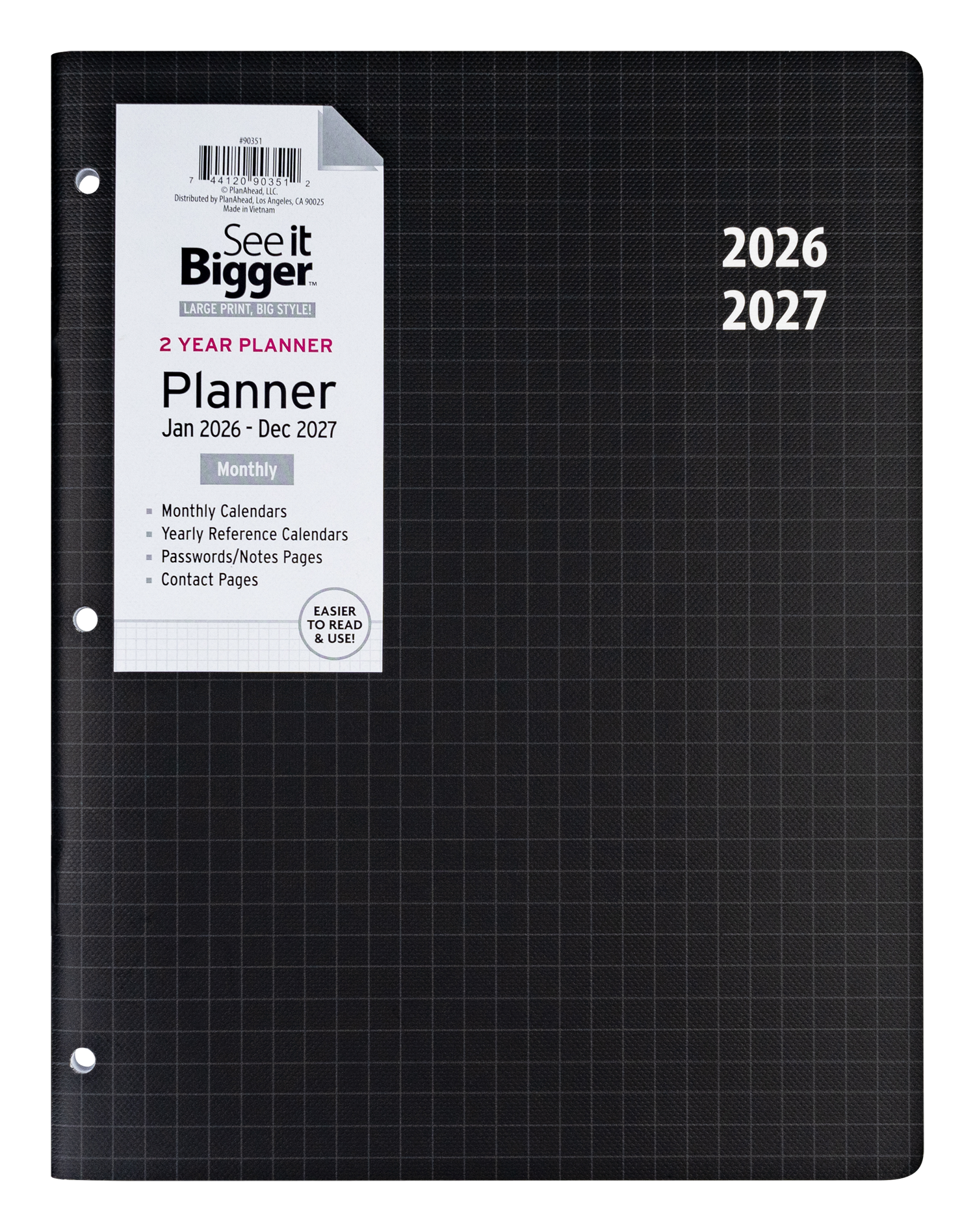 2Yr Large Monthly Planner