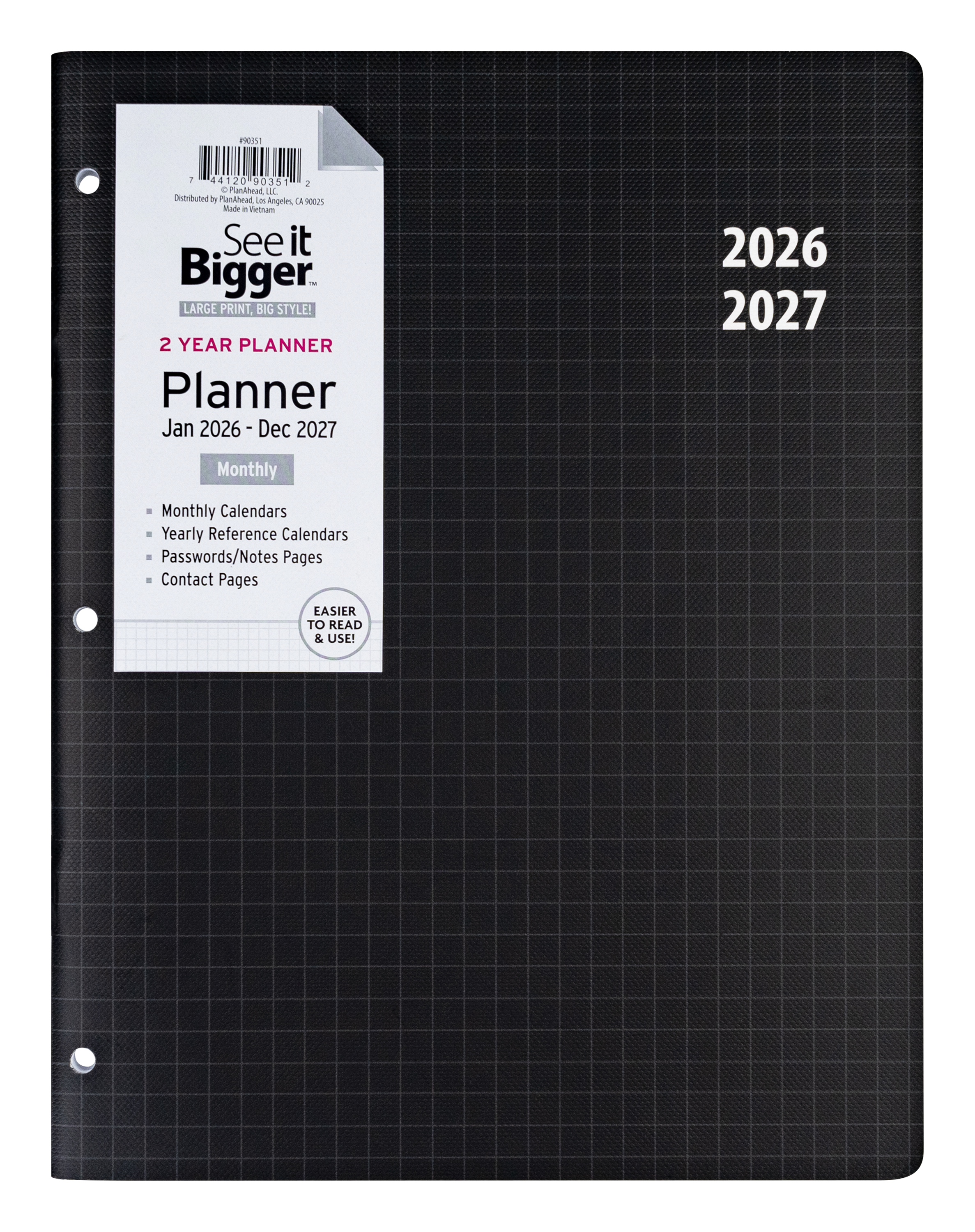 2Yr Large Monthly Planner