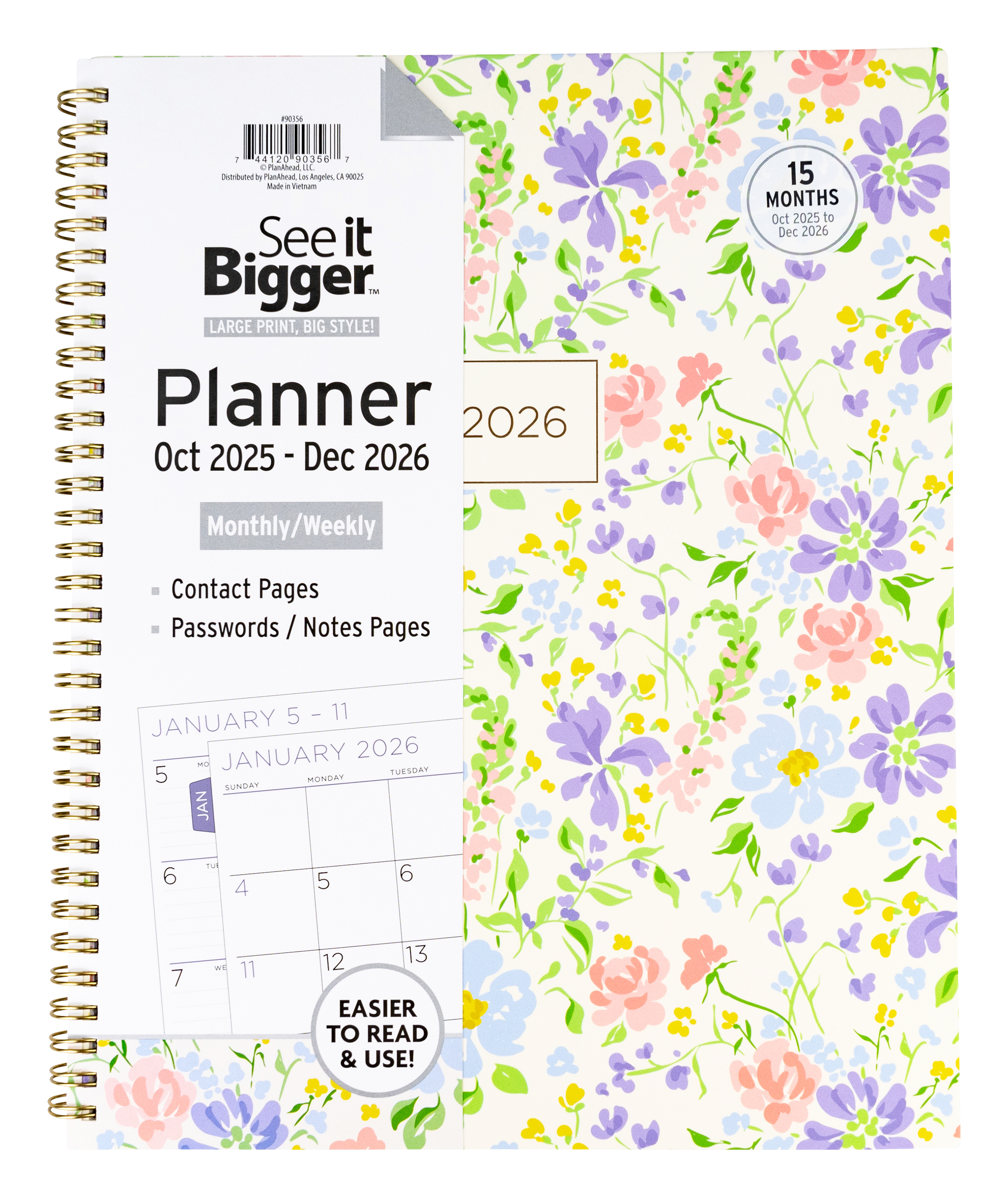 Large Monthly/Weekly Planner