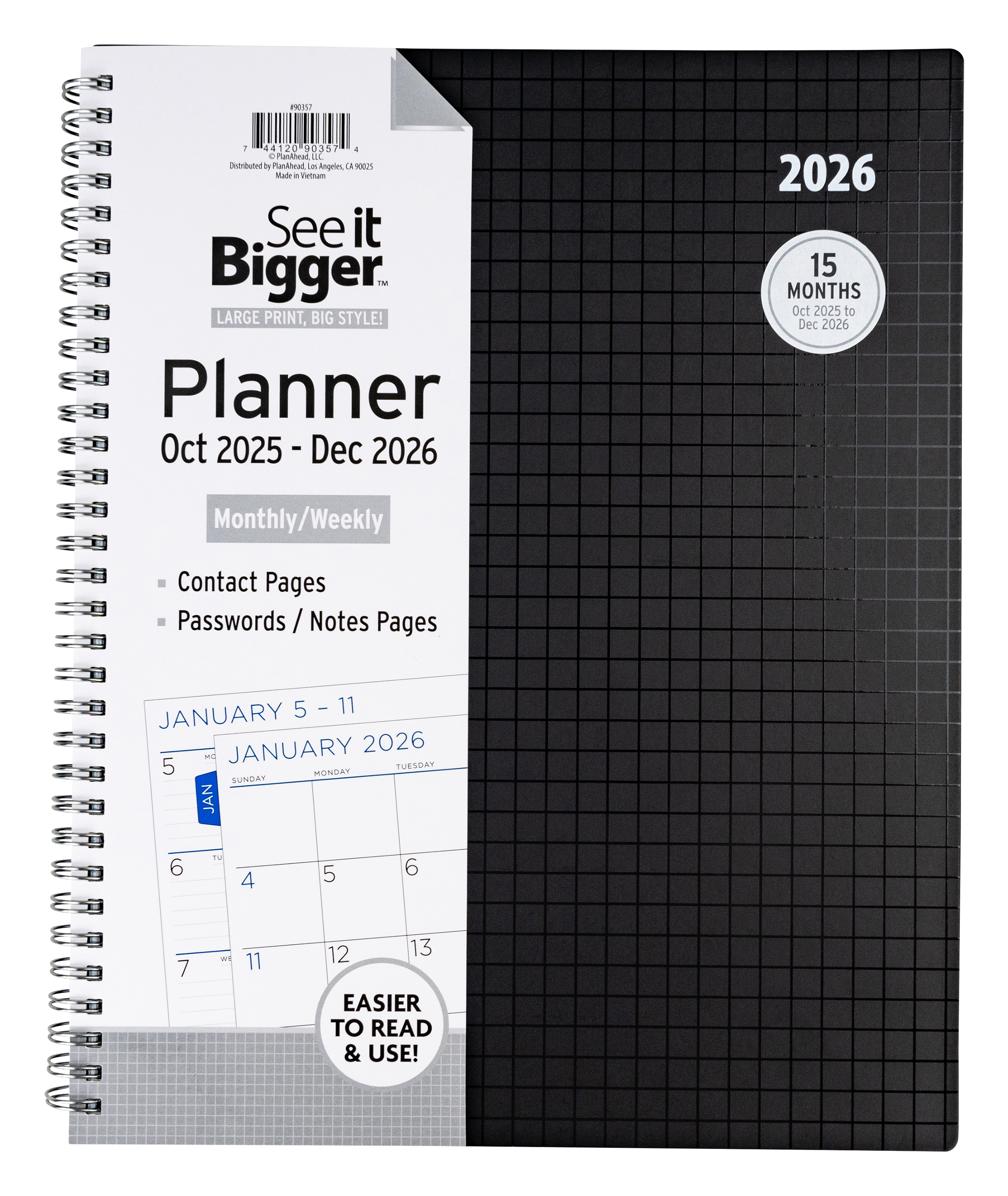 Large Monthly/Weekly Planner