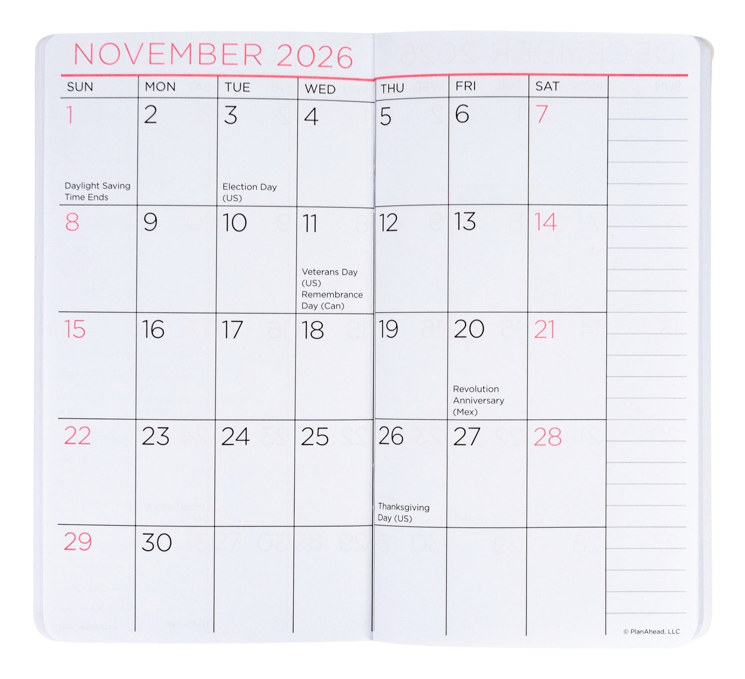 Inside of See It Bigger pocket planner