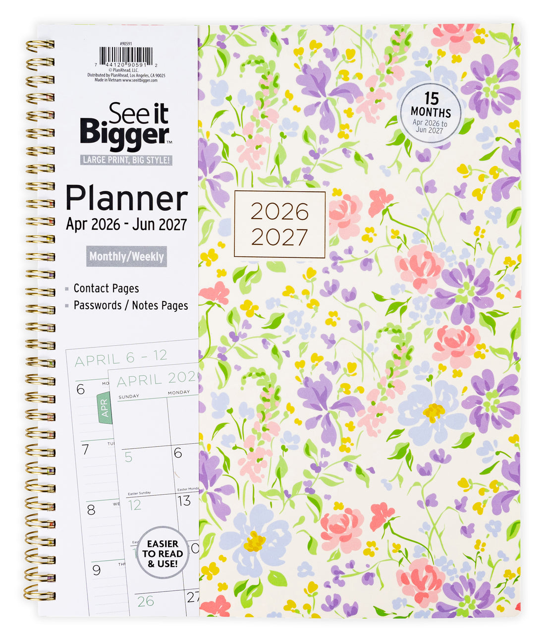 Large Monthly/Weekly Fashion Planner