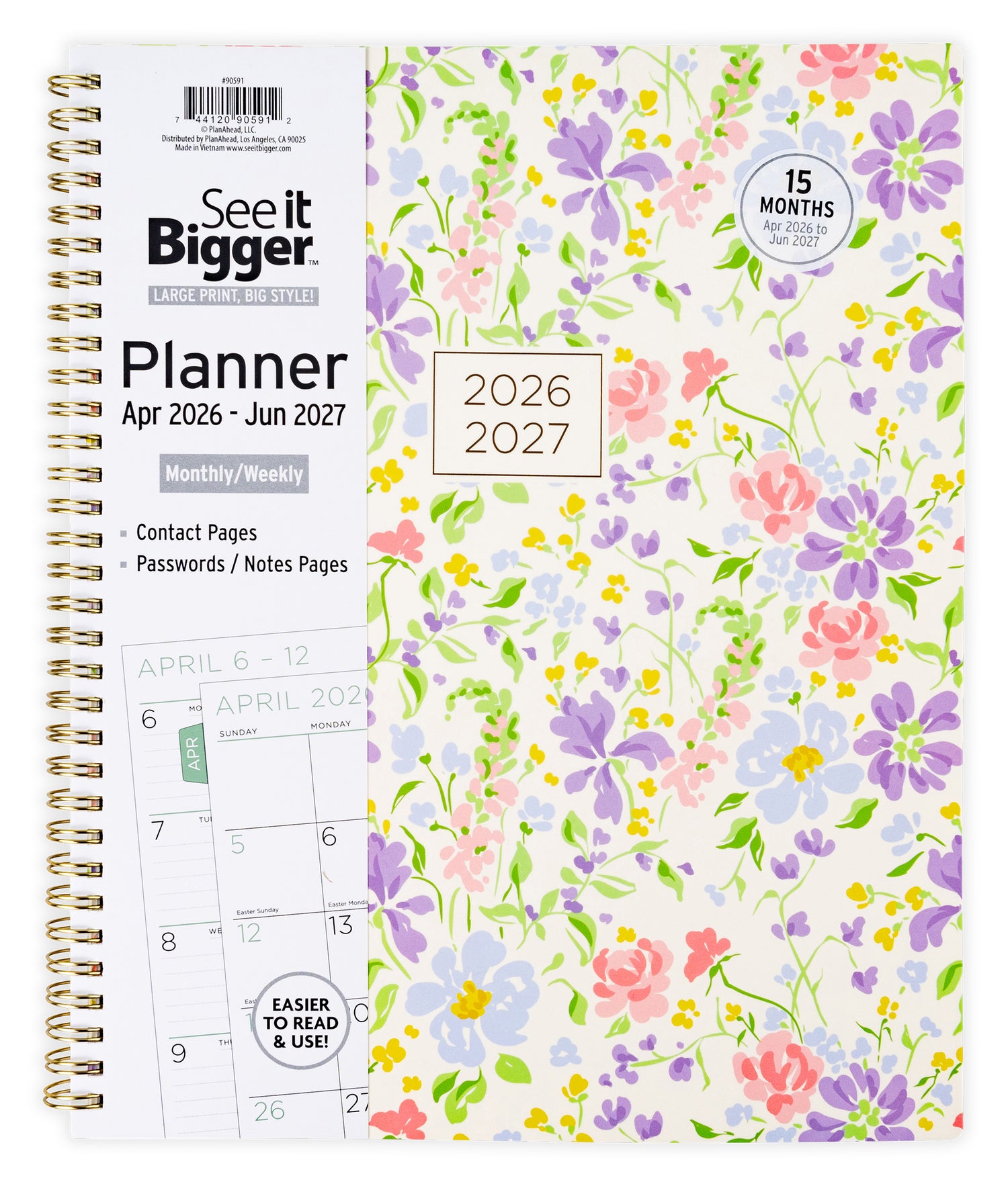Large Monthly/Weekly Fashion Planner
