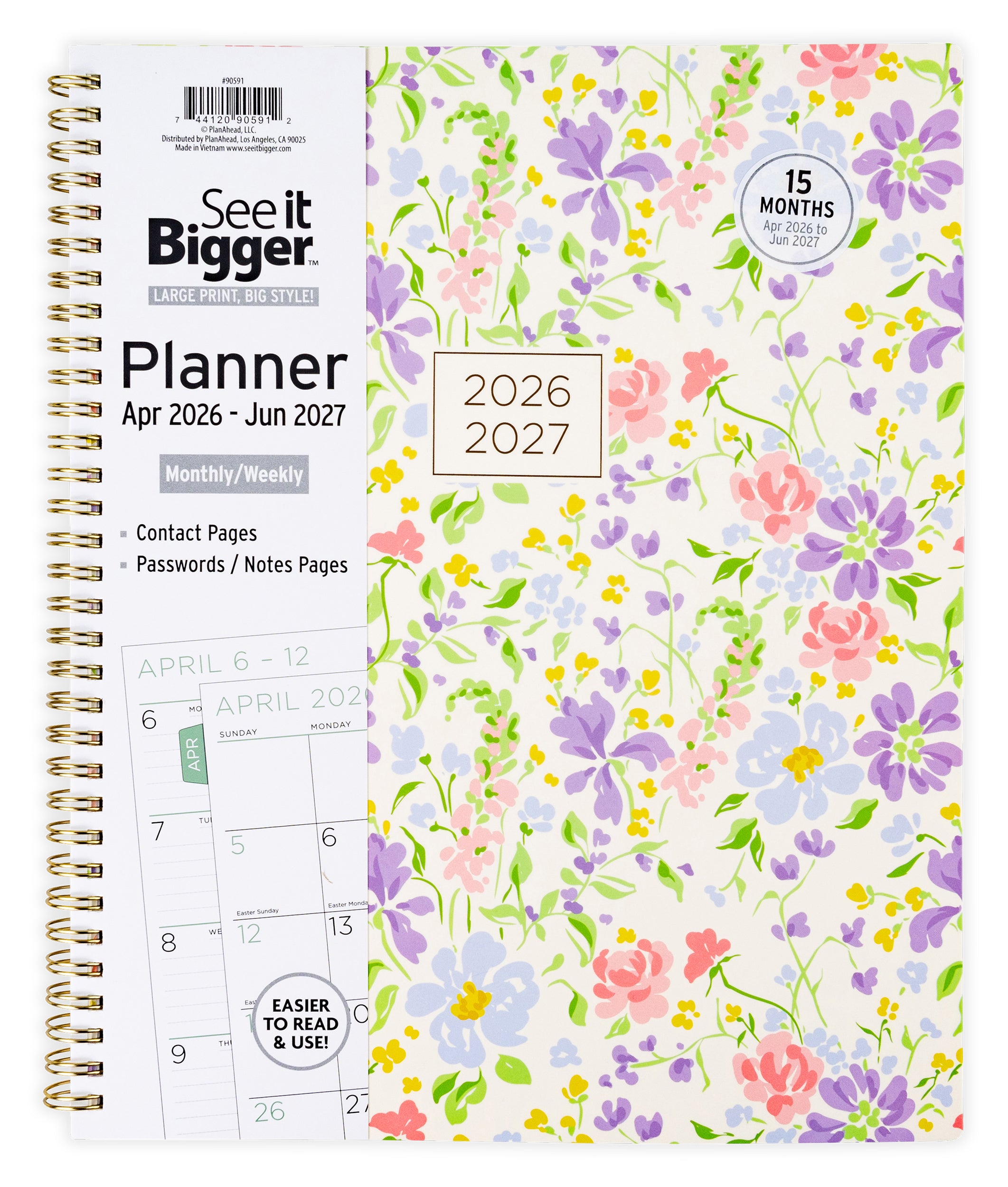 Large Monthly/Weekly Fashion Planner