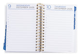Day planner with dates from December 9, 2026 to December 10, 2026.
