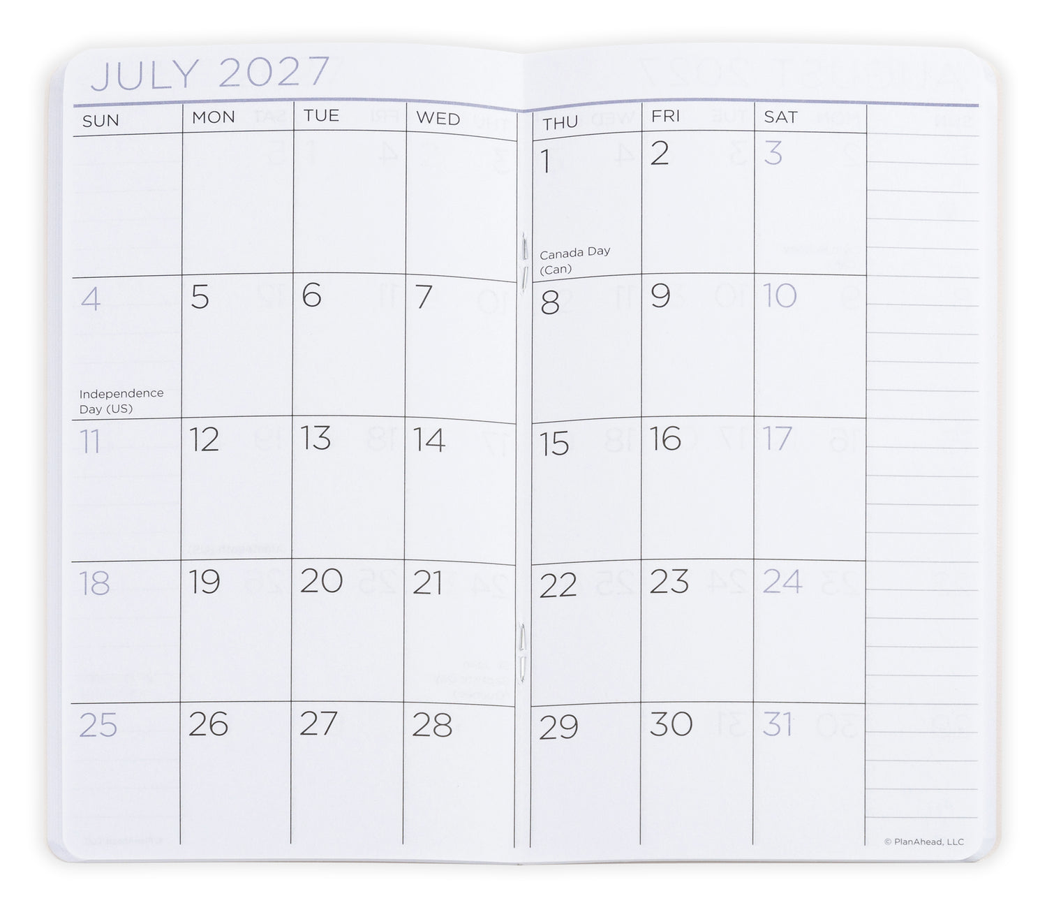 Floral pocket size planner cover with &