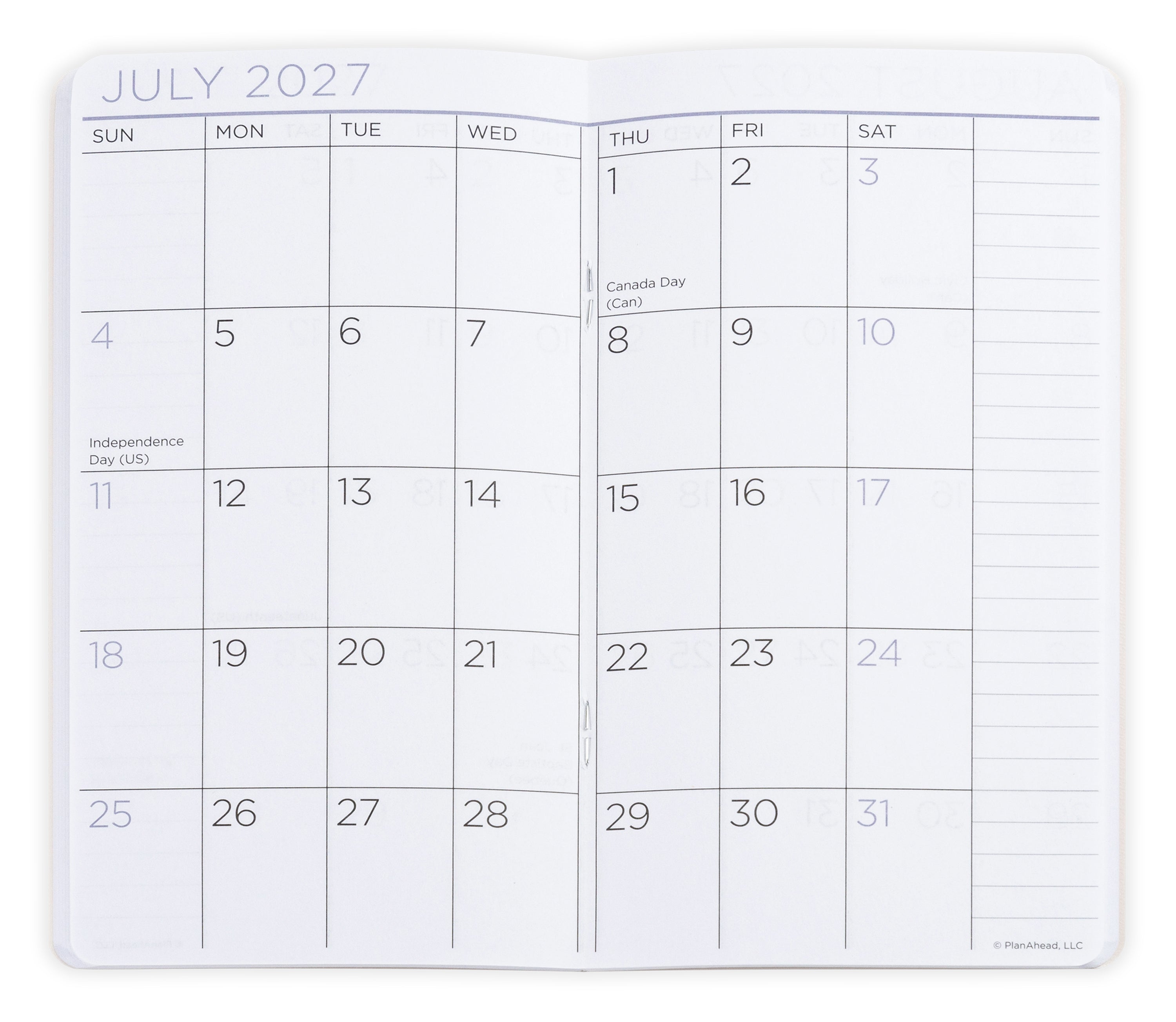 Floral pocket size planner cover with &