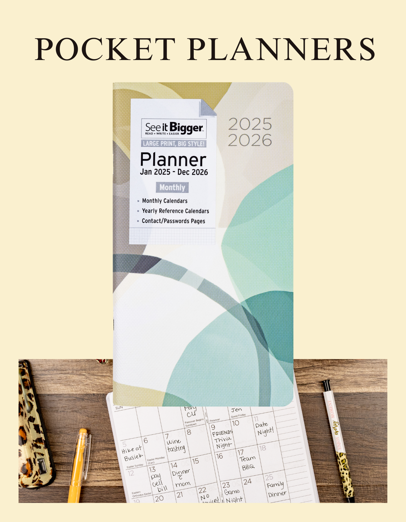 See It Bigger Pocket Planners