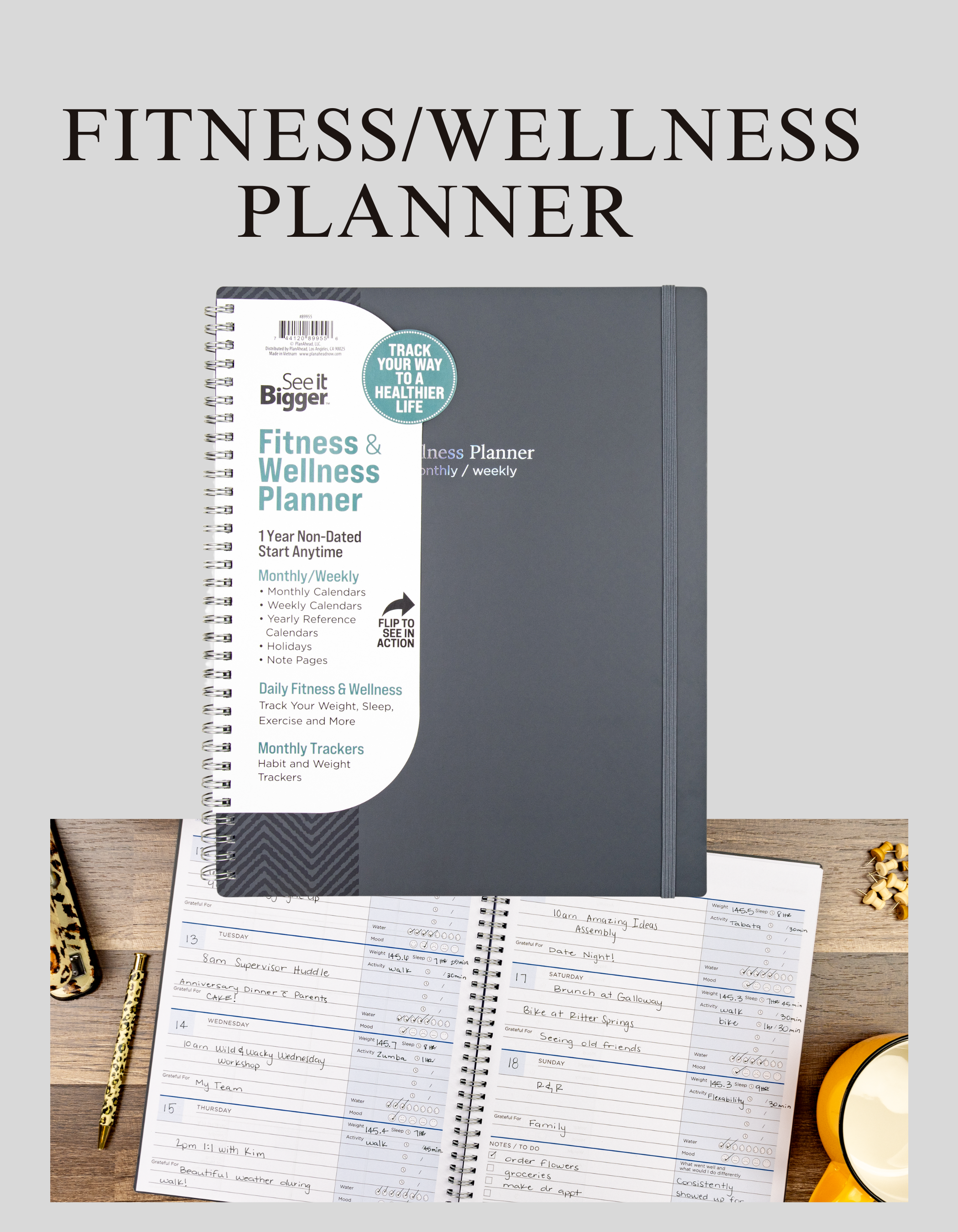 See It Bigger Fitness Wellness Planner