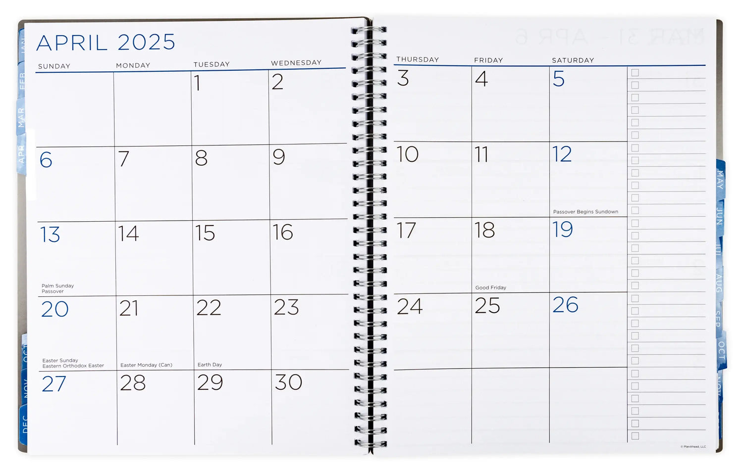 Large Monthly/Weekly Planner