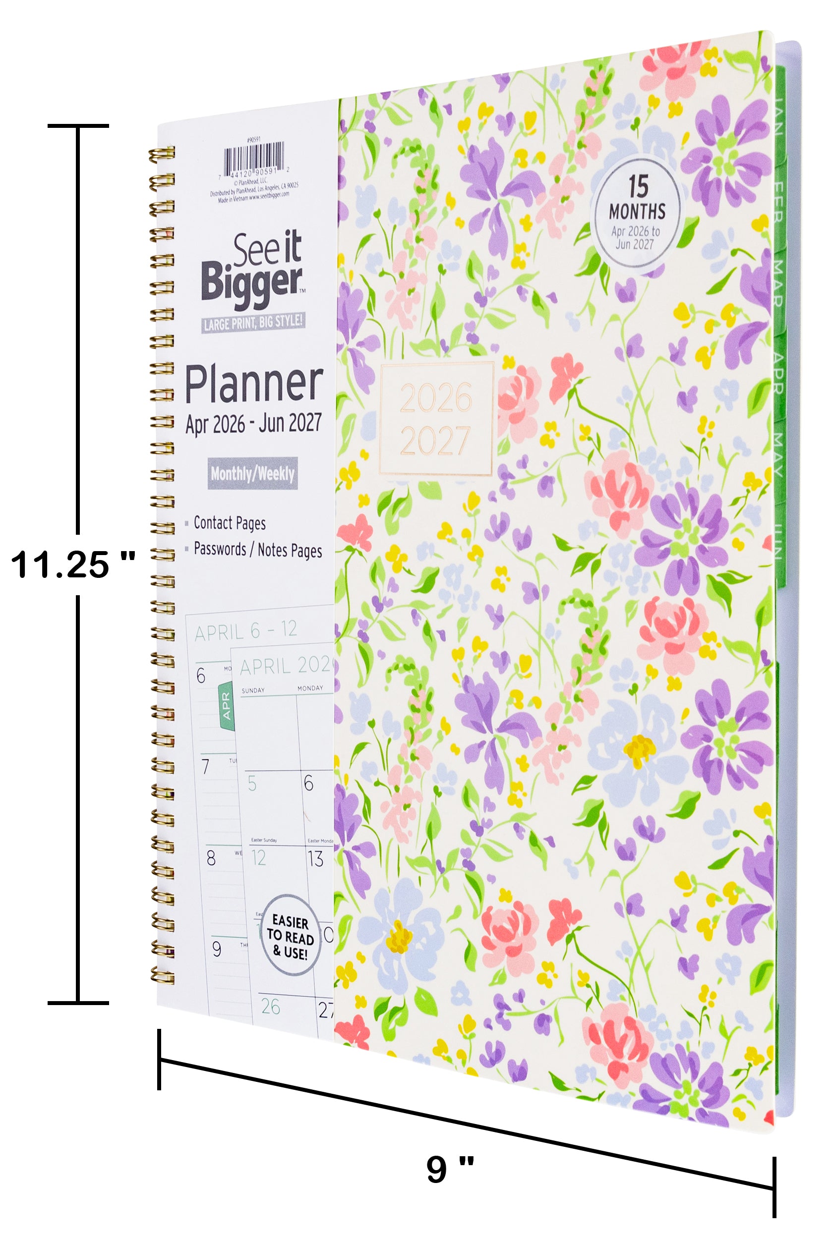 Large Monthly/Weekly Fashion Planner