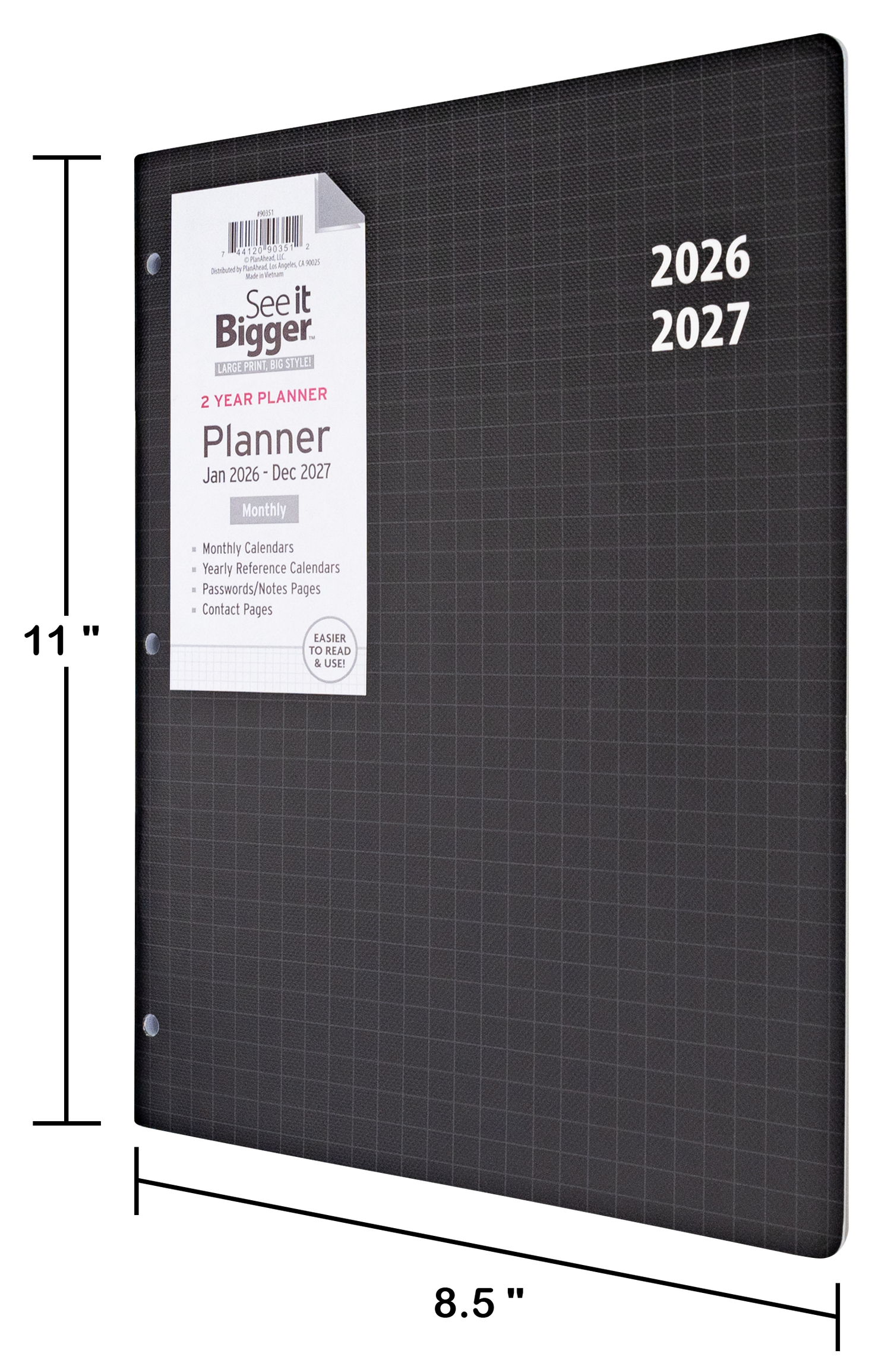 2Yr Large Monthly Planner