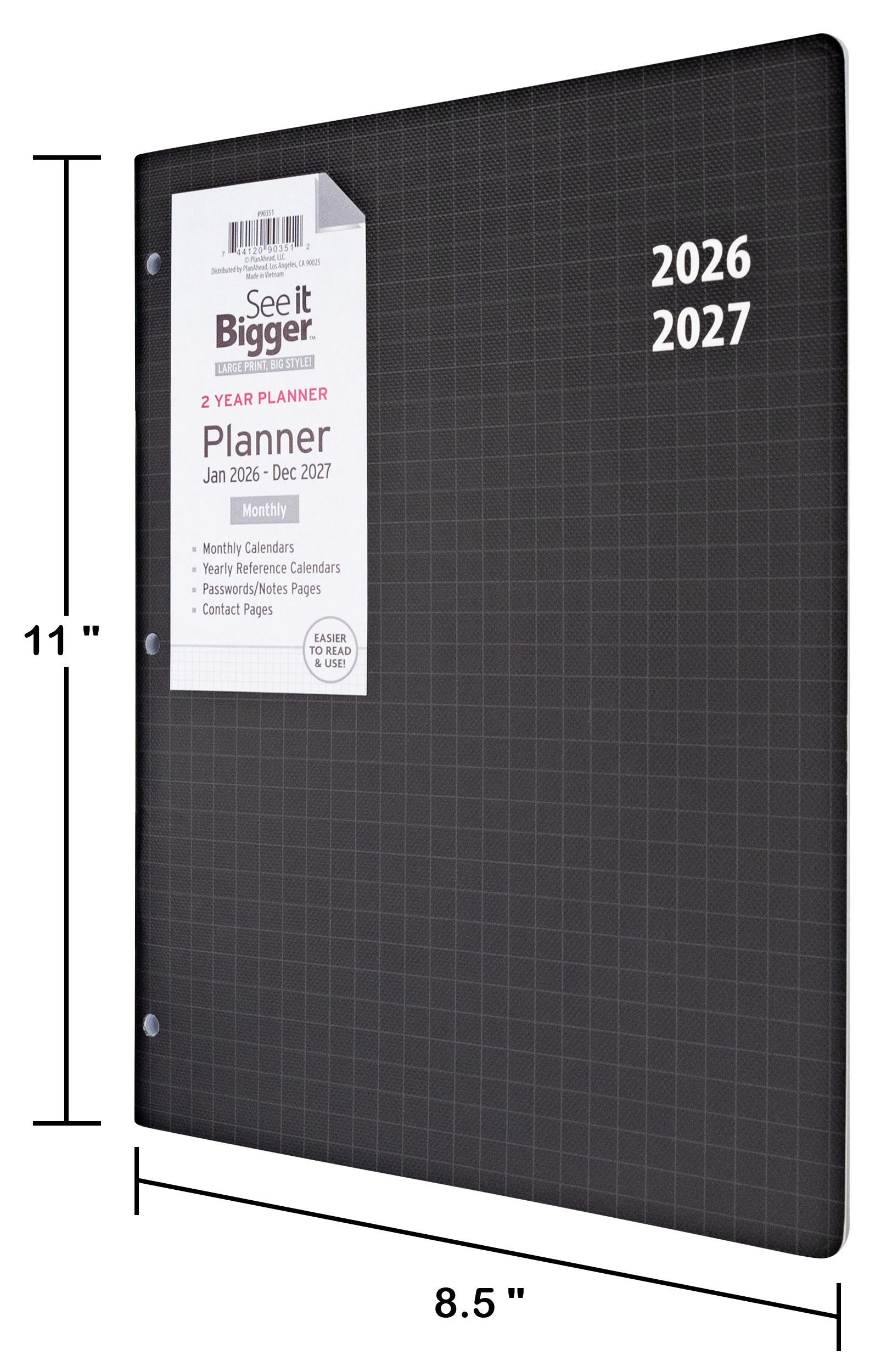 2Yr Large Monthly Planner