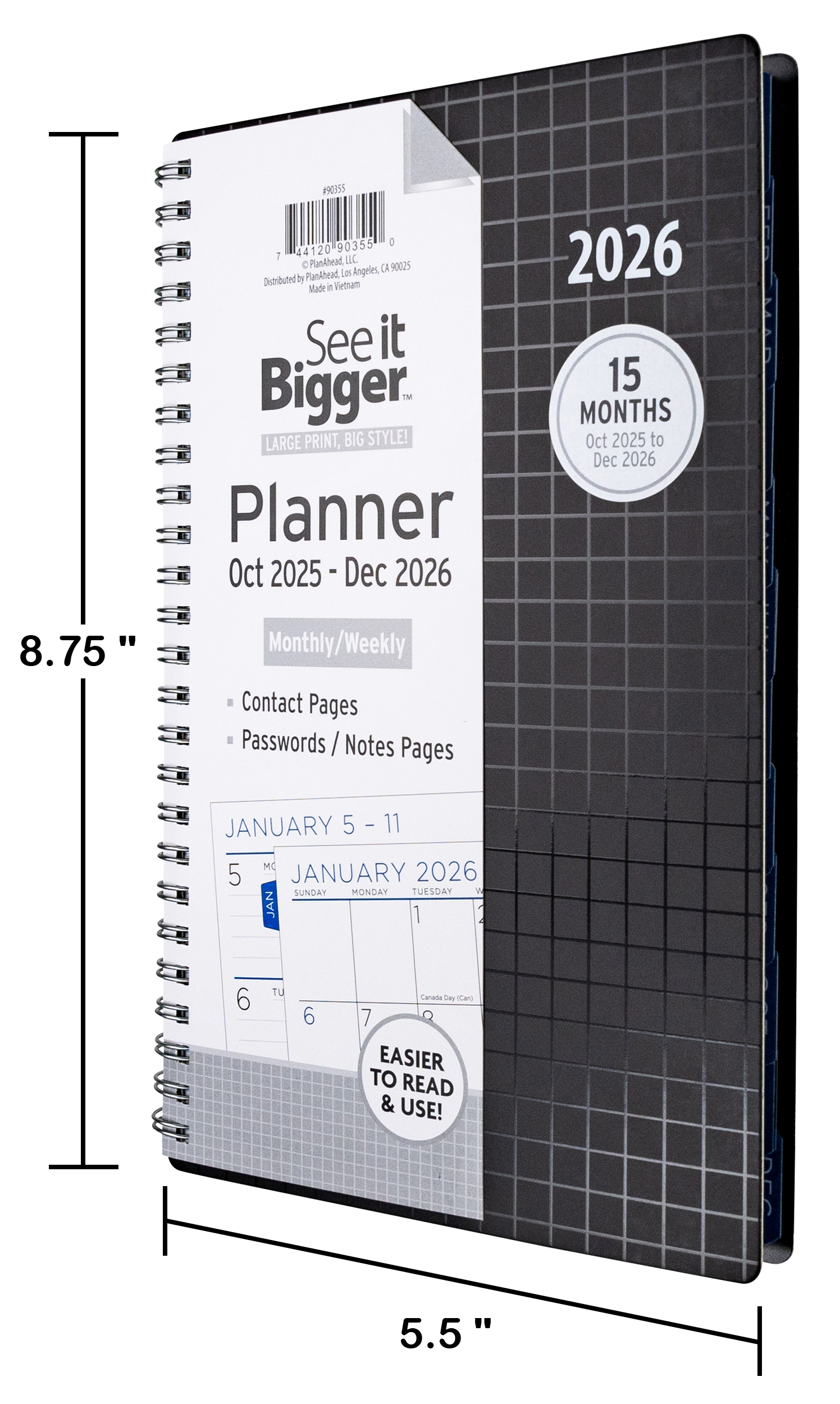 Medium Monthly/Weekly Planner