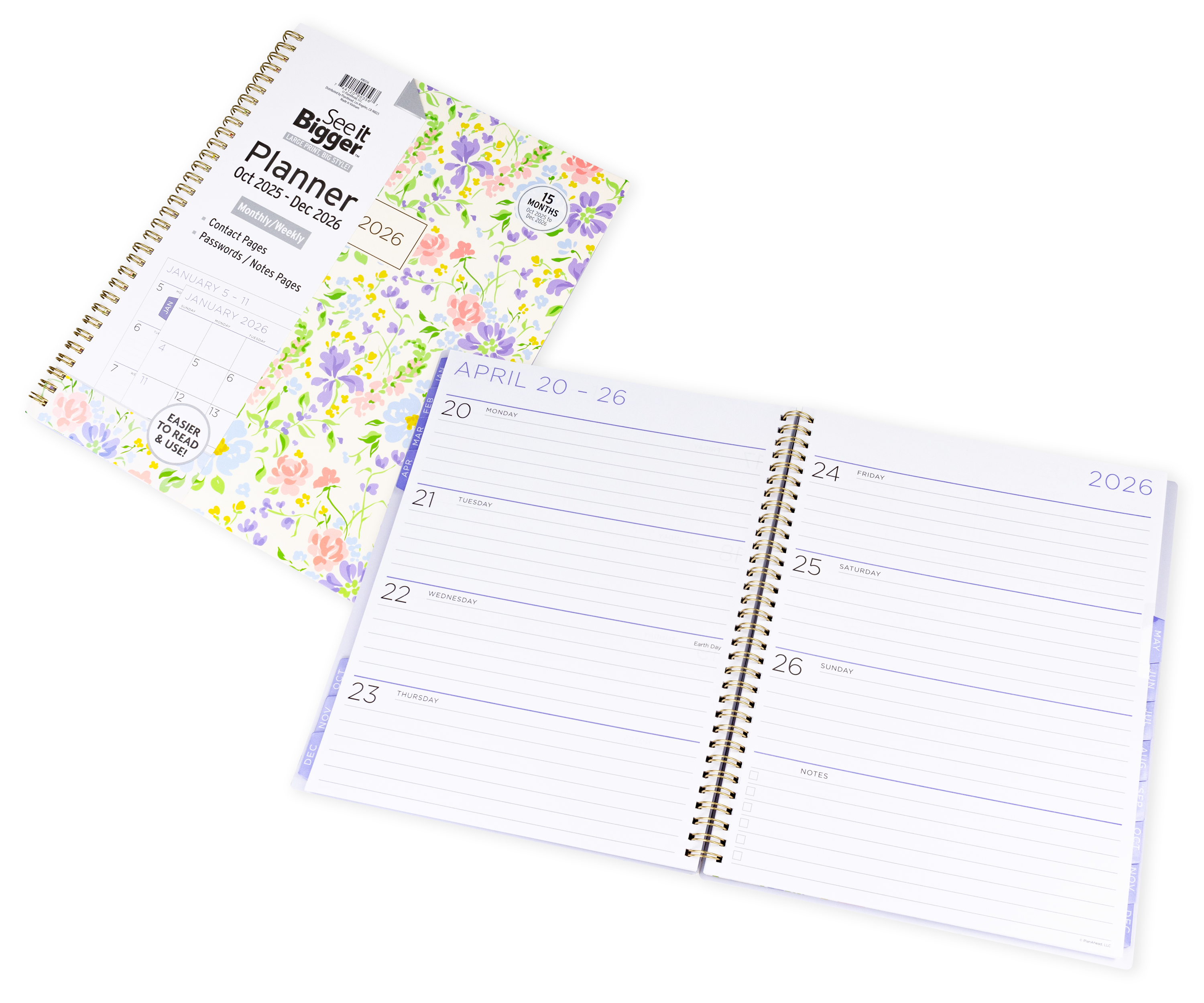 Large Monthly/Weekly Planner