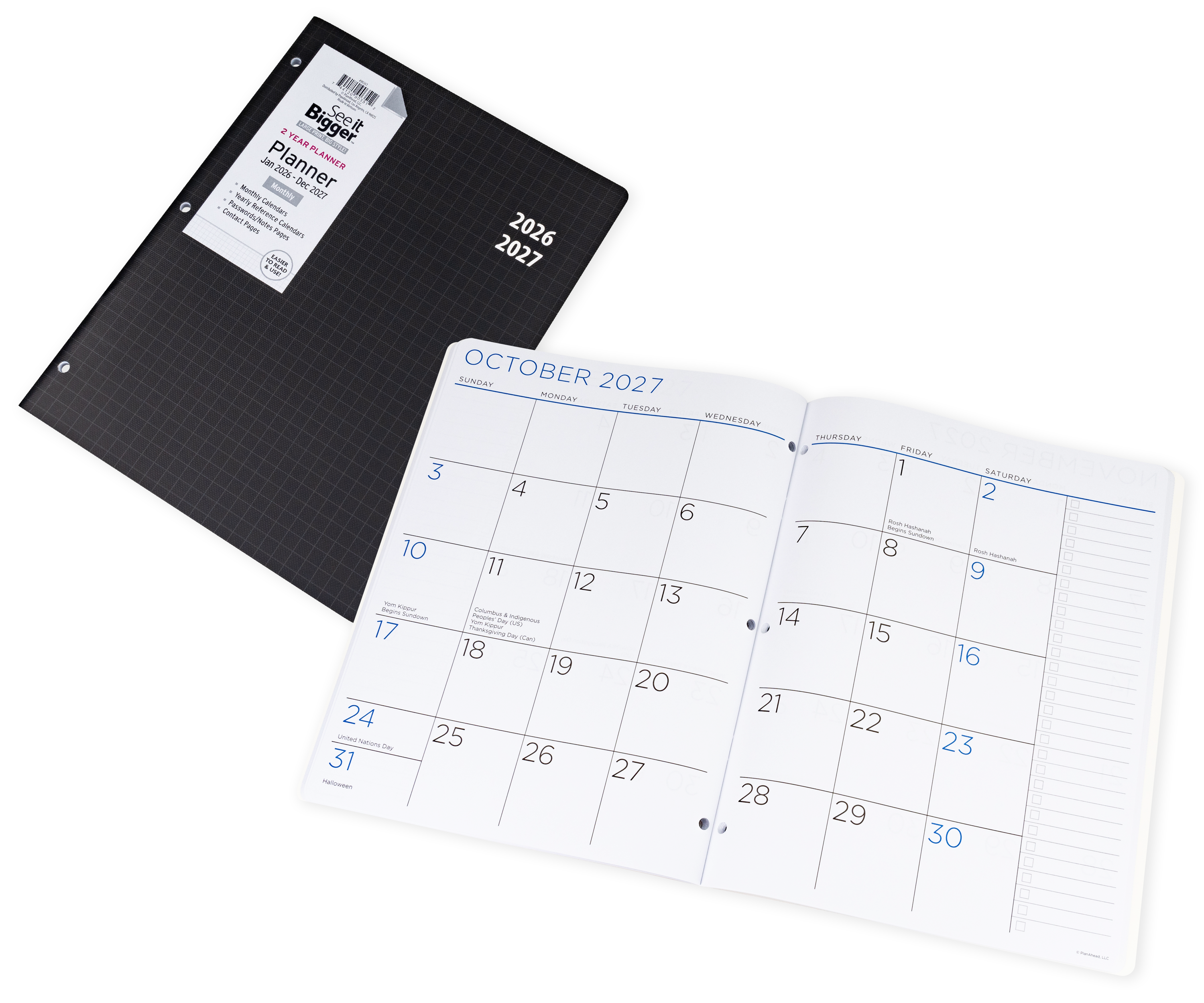 2Yr Large Monthly Planner